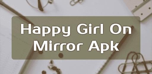 Happy Girl On Mirror